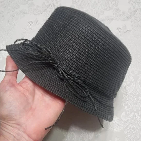 Magid Black Straw Bucket Hat - Picture 2 of 7